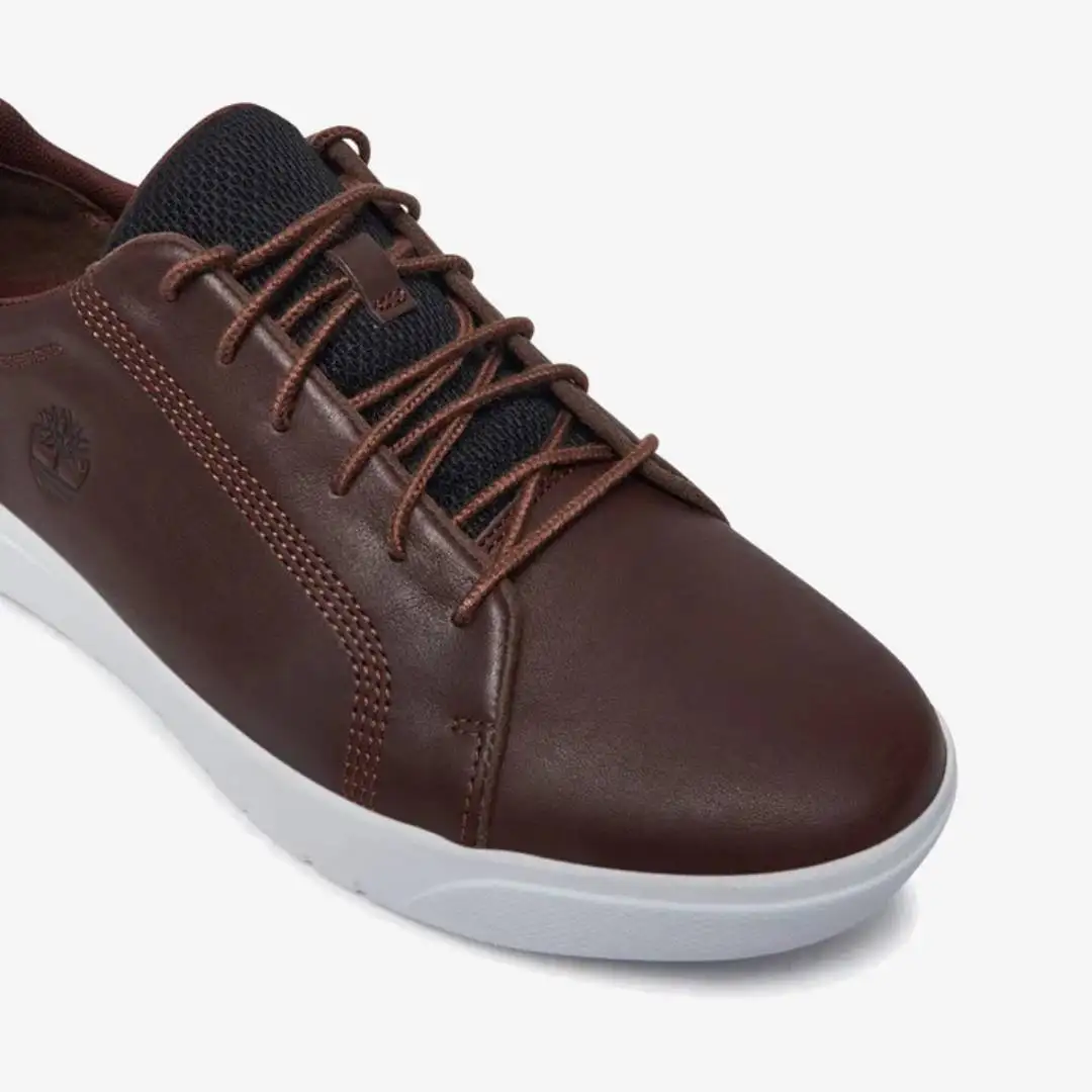Timberland Seneca Bay Low Lace Up Sneaker Dark Brown Full Grain - Image 2