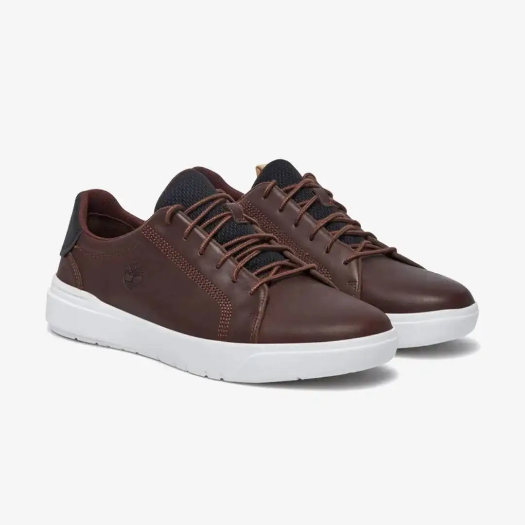 Timberland Seneca Bay Low Lace Up Sneaker Dark Brown Full Grain - Image 3