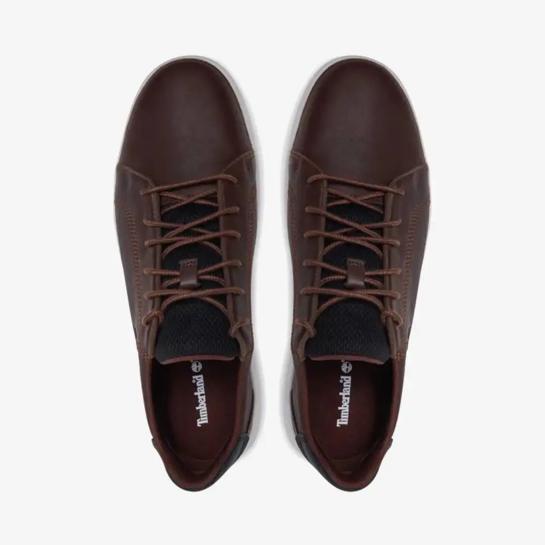 Timberland Seneca Bay Low Lace Up Sneaker Dark Brown Full Grain - Image 5