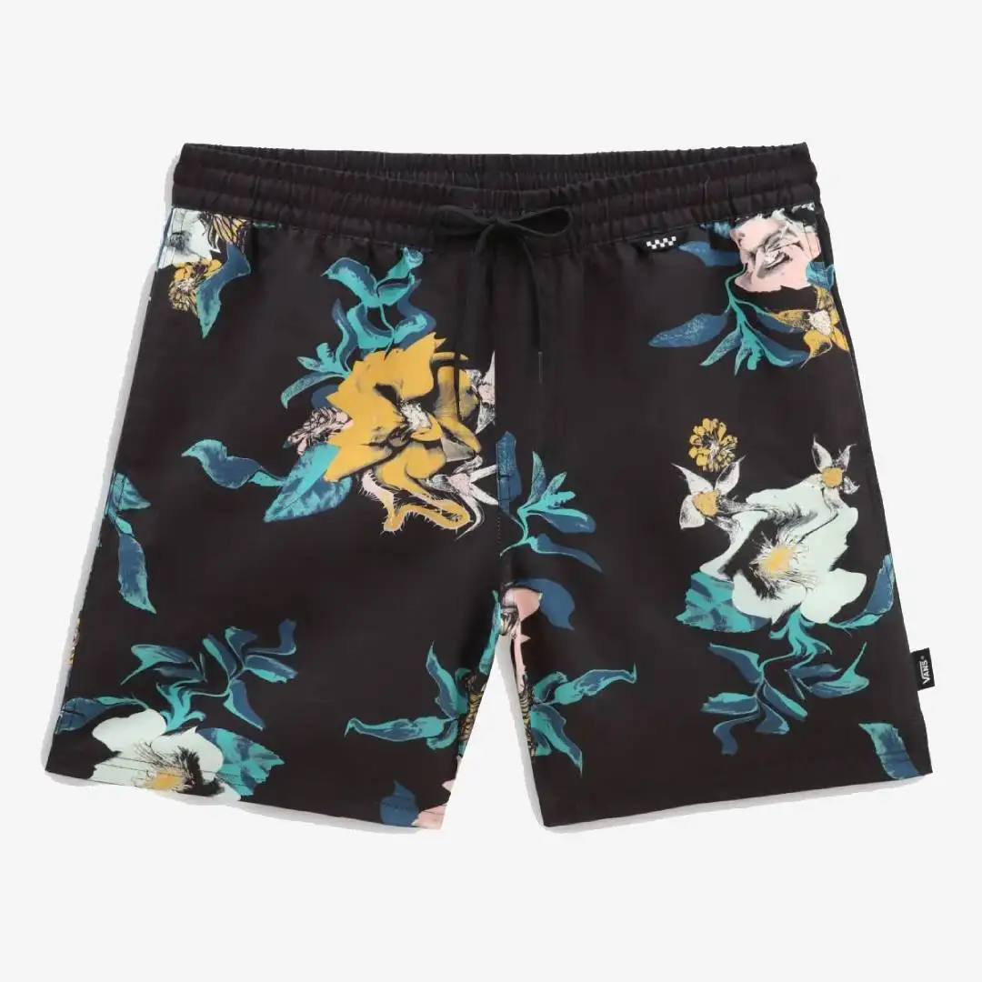 Vans Primary Print Elastic Boardshort Black-Vans Teal - Image 3
