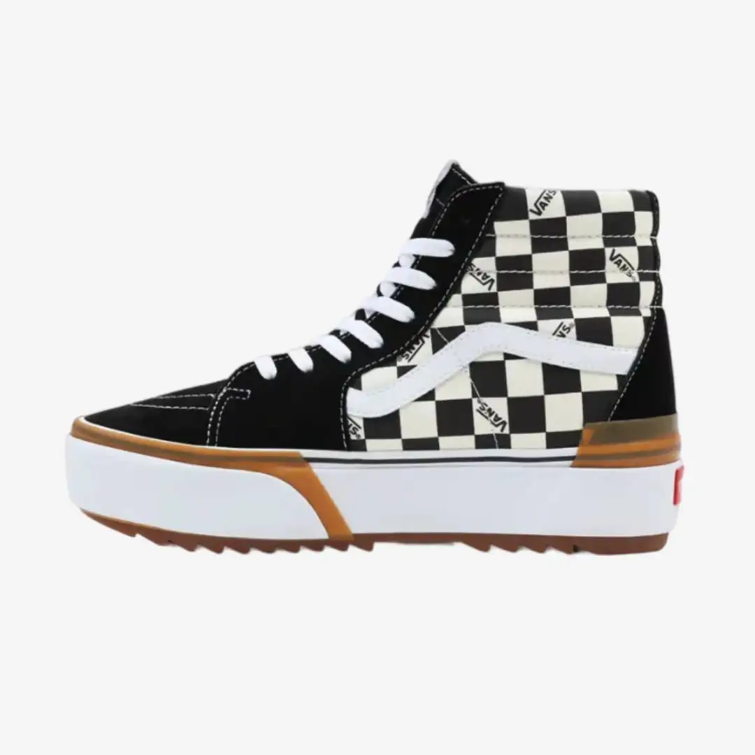 Vans Ua Sk8-Hi Stacked (tablero de ajedrez) Multi/True White - Imagen 2