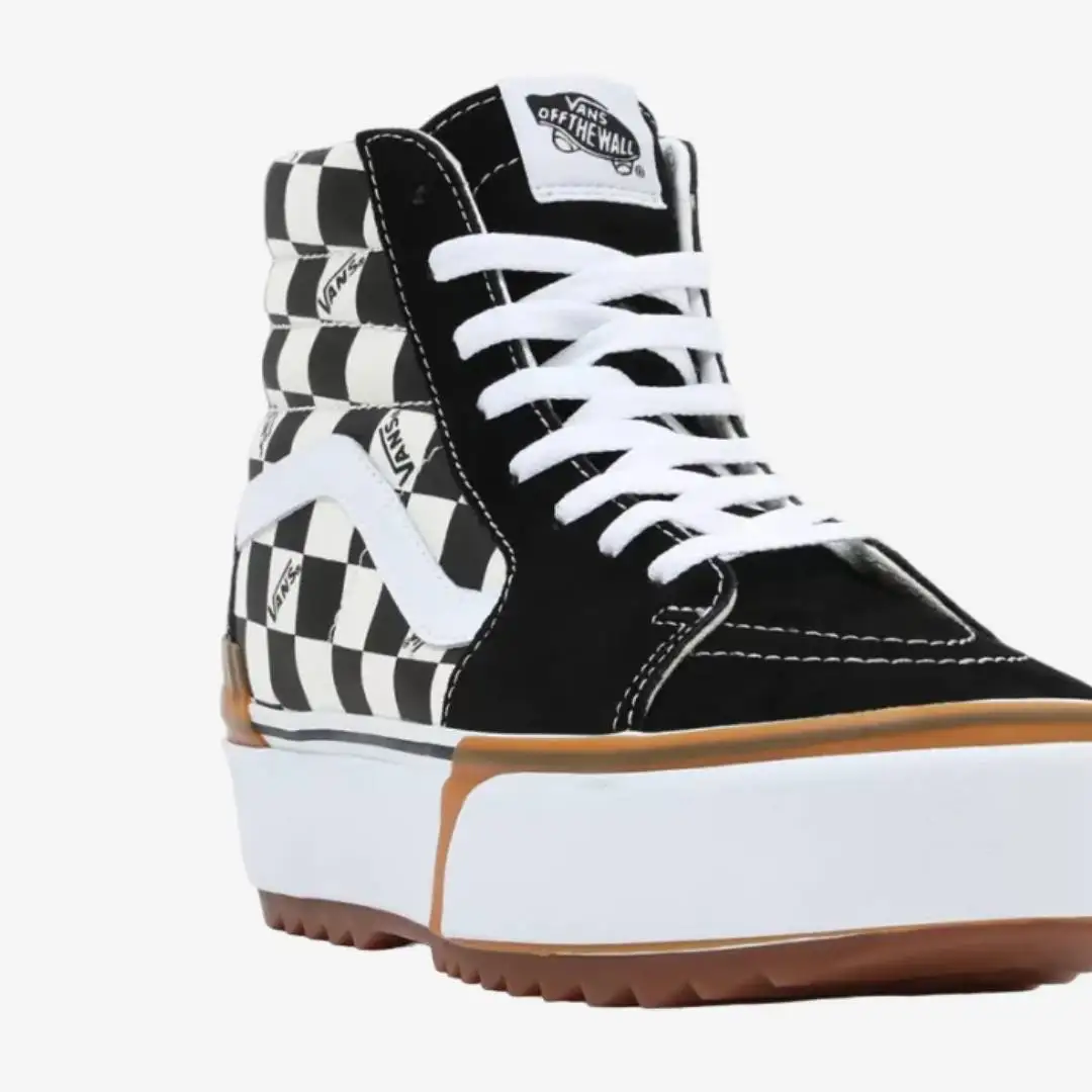 Vans Ua Sk8-Hi Stacked (tablero de ajedrez) Multi/True White - Imagen 6