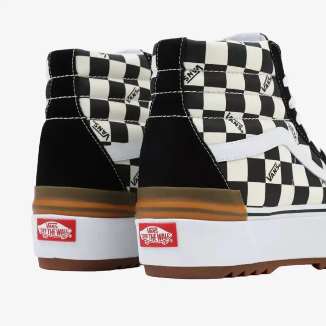 Vans Ua Sk8-Hi Stacked (tablero de ajedrez) Multi/True White - Imagen 7