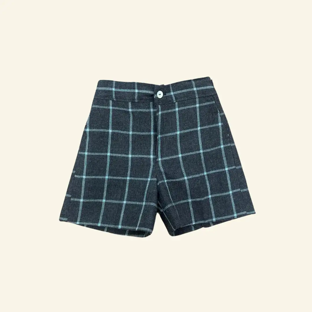 Gray checked Bermuda shorts - Image 2