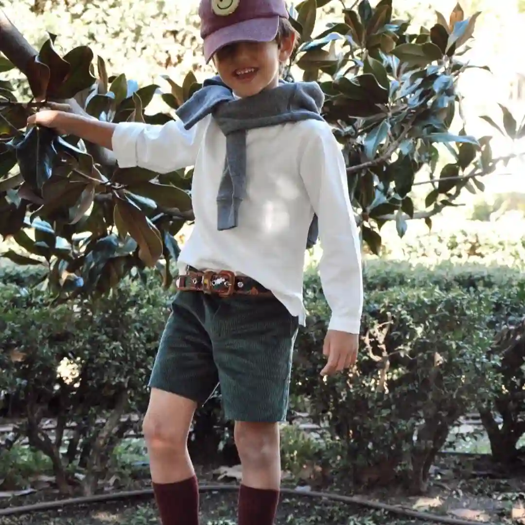 Green Pana Bermuda shorts