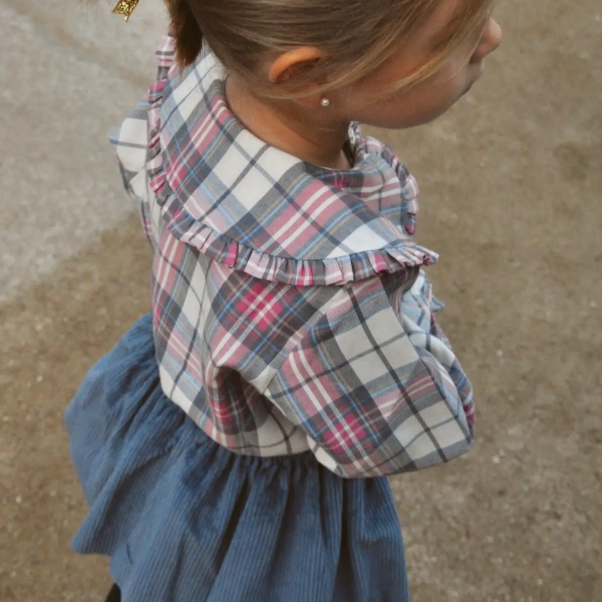 Blue corduroy skirt - Image 5