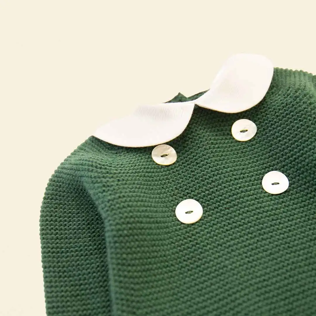 Knitted baby neck romper (+ colors) - Image 4