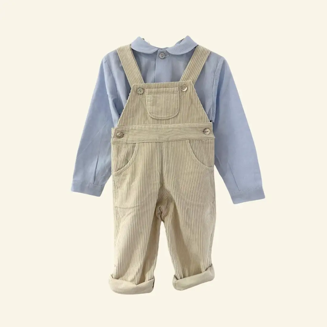 Raw corduroy overalls - Image 2