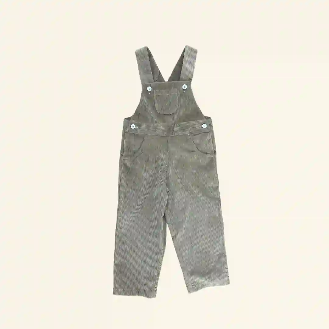Tan corduroy overalls