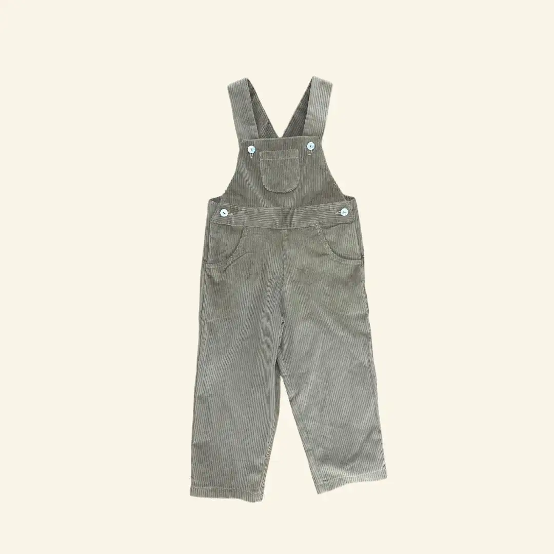 Tan corduroy overalls