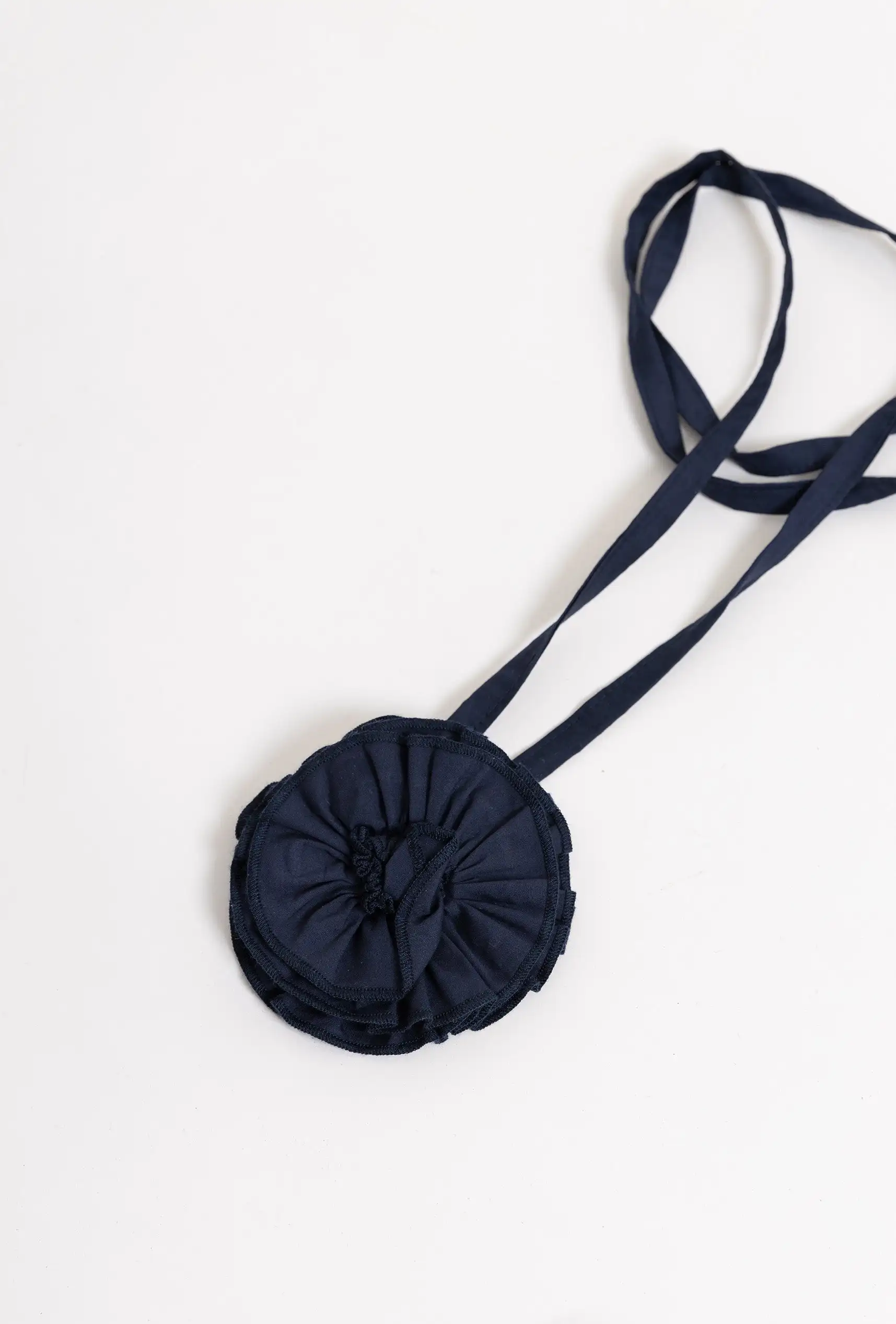 60's Popelin Dress Navy Blue - Image 9