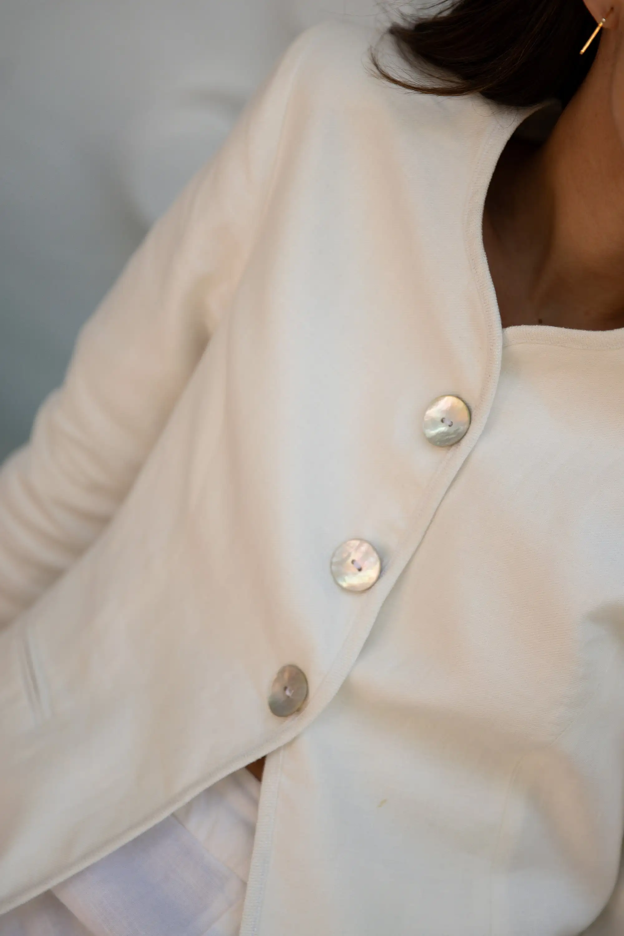 Coral Linen Jacket - Image 7