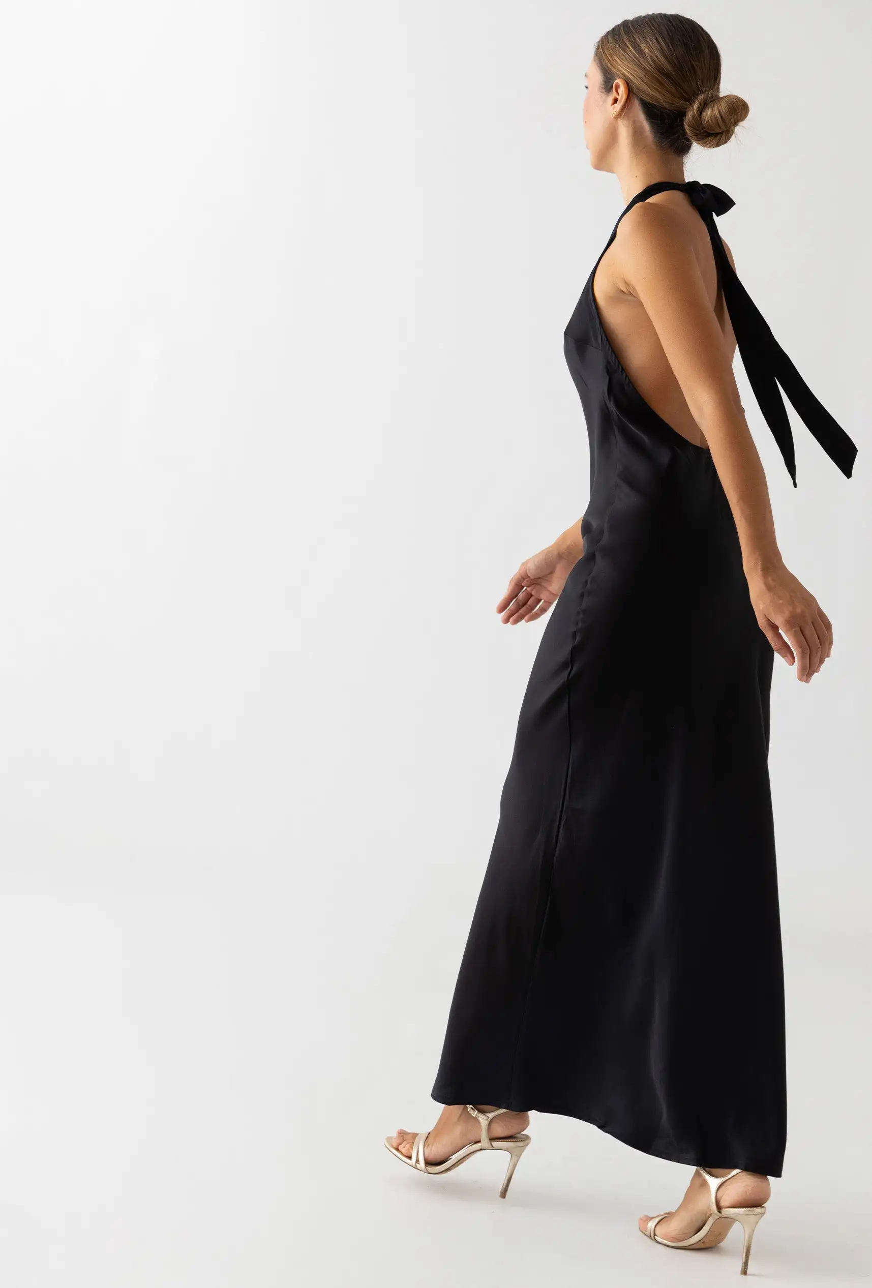 Vestido negro halter - Imagen 7