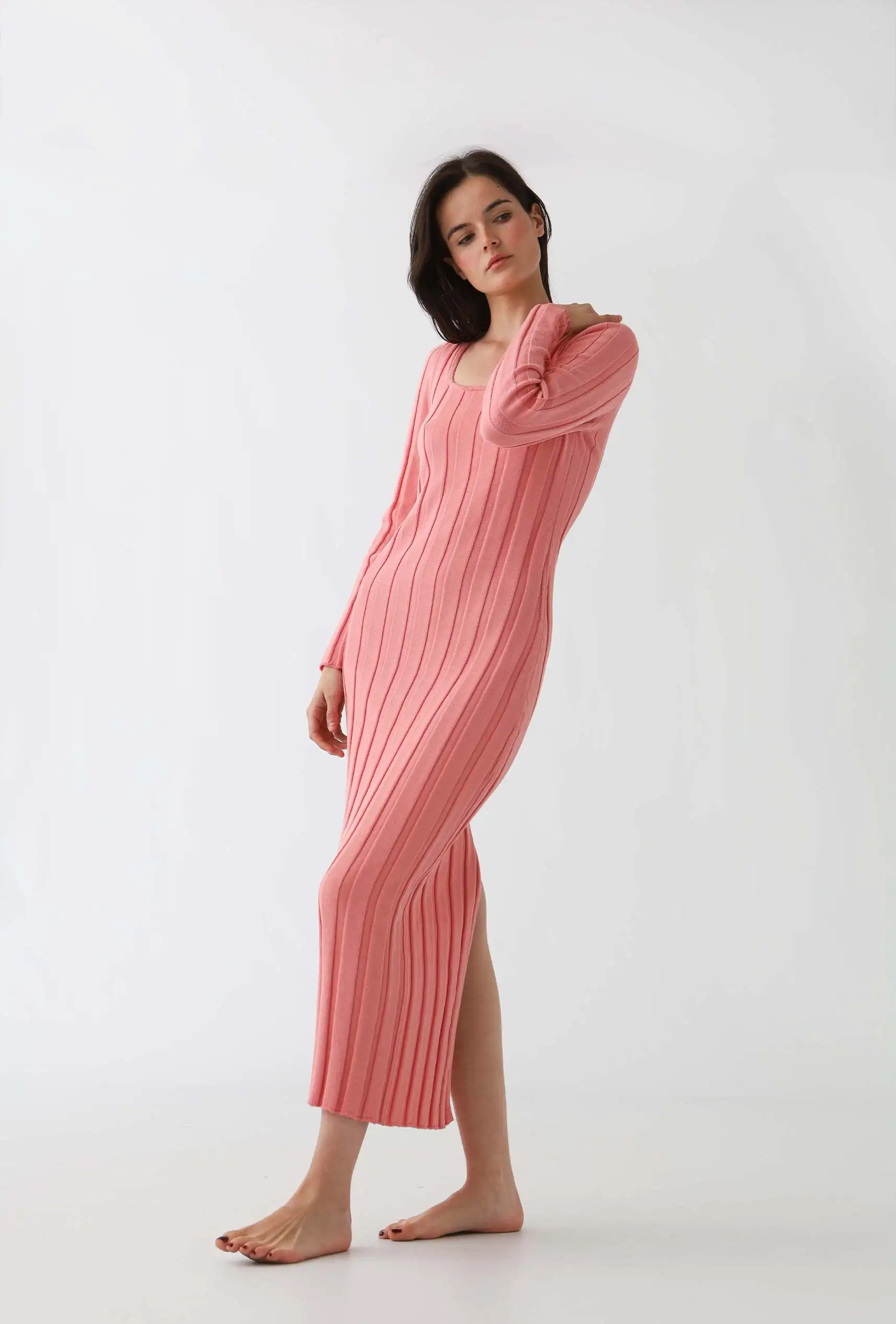 Vestido de punto: rosa - Imagen 2