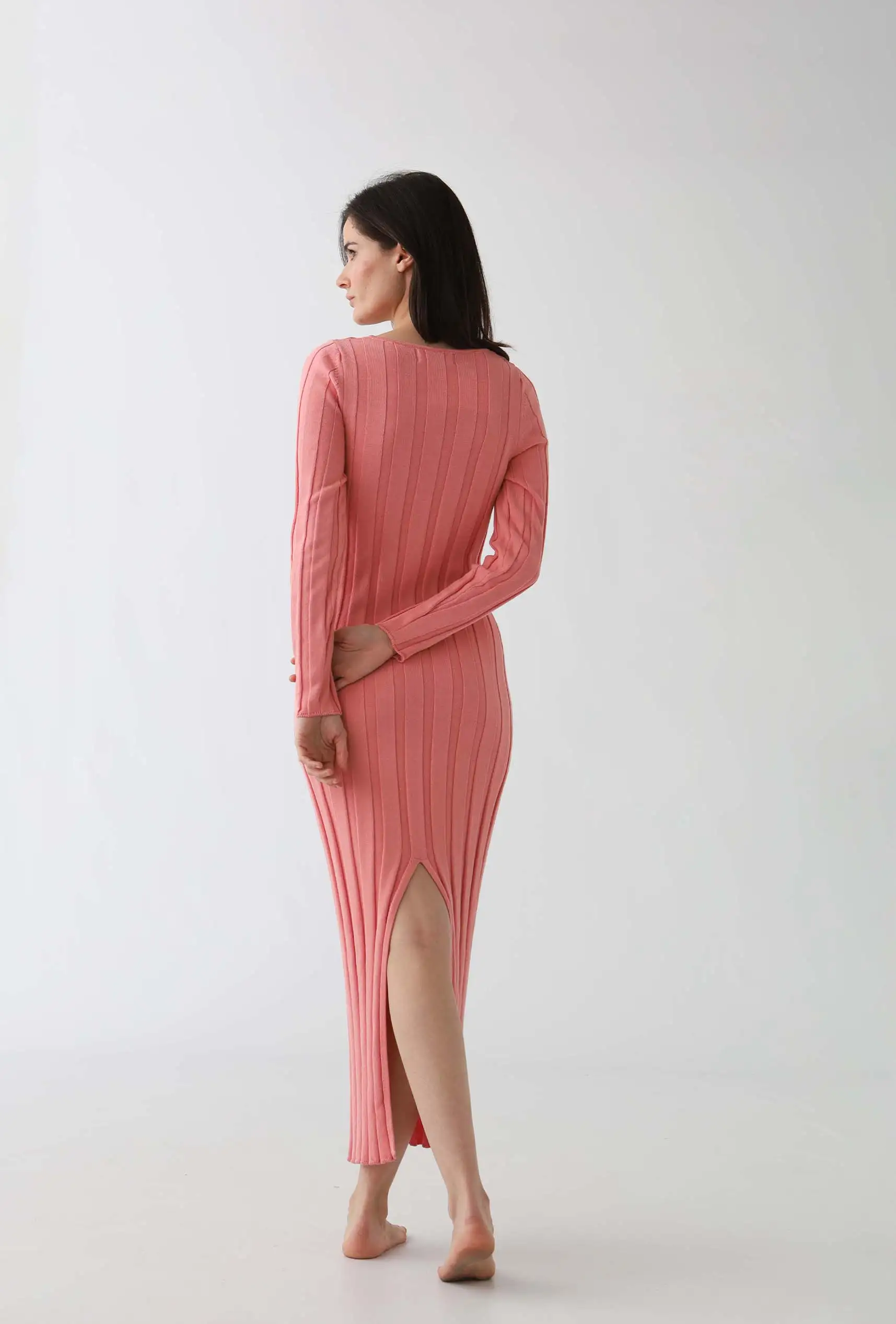 Vestido de punto: rosa - Imagen 4