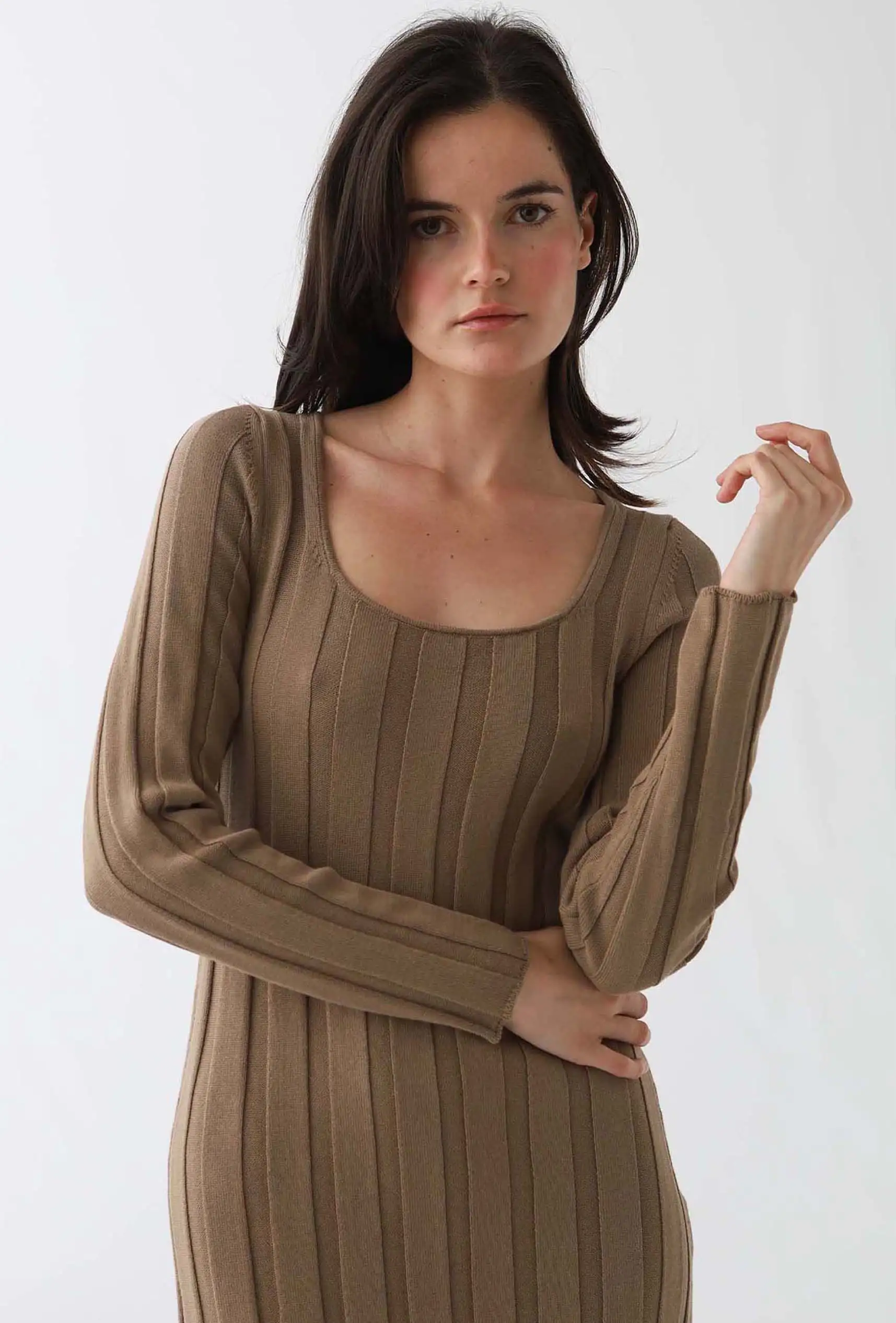 Vestido de punto: Arena - Imagen 4
