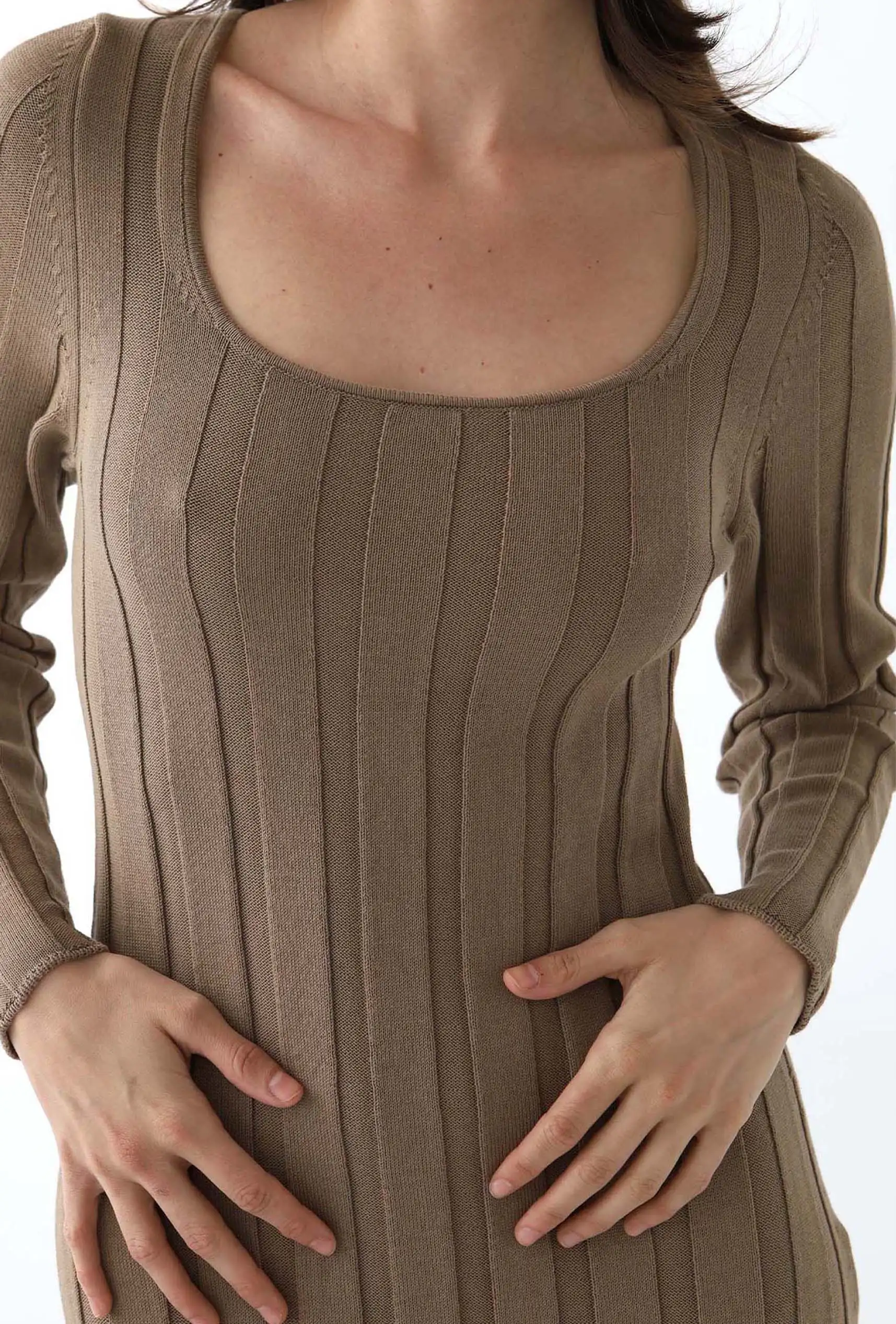 Vestido de punto: Arena - Imagen 6
