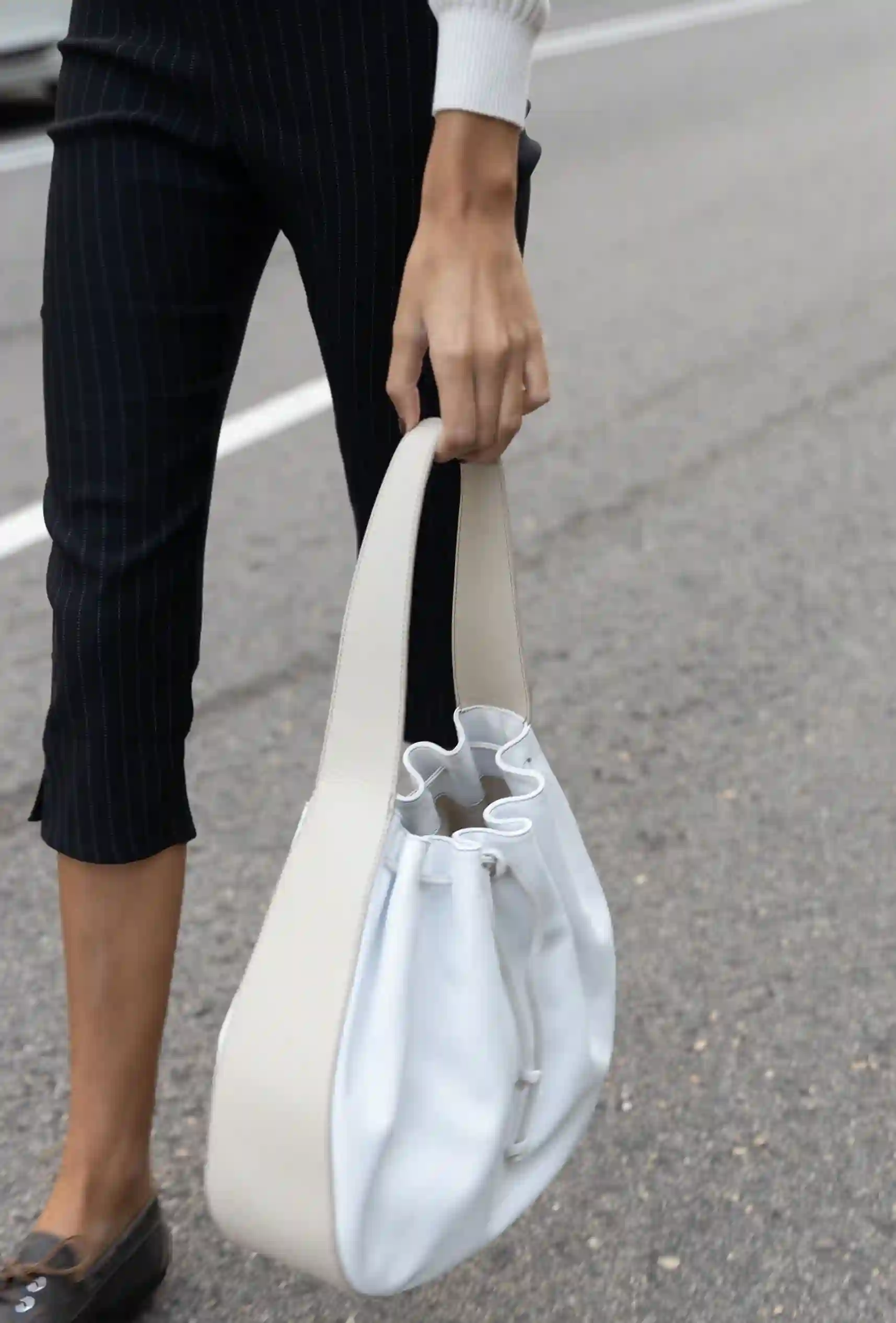 Sac Leather bag: White