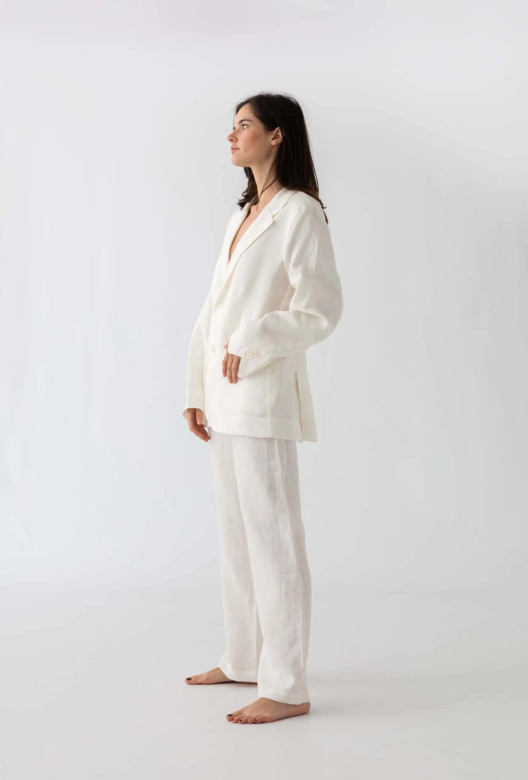 Los pantalones de lino: blanco - Imagen 5