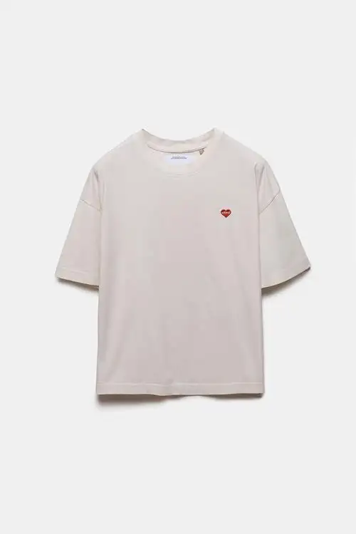 CAMISETA LIVE CREME MUJER