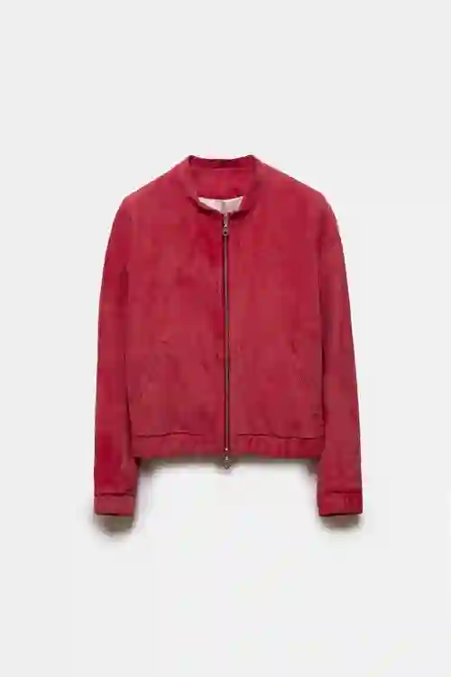 CHAQUETA BOMBER KEISUKE ROJO
