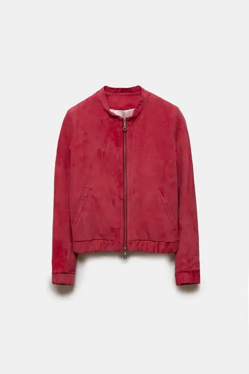 CHAQUETA BOMBER KEISUKE ROJO