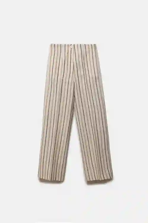 PANTALÓN DE RAYAS CON LINO