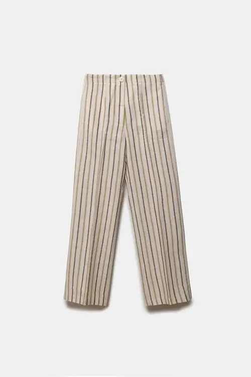 PANTALÓN DE RAYAS CON LINO