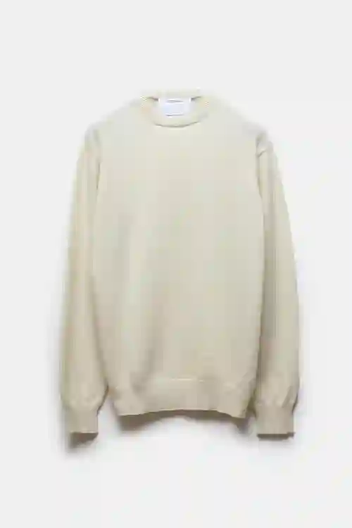 JERSEY BLANCO ROTO CASHMERE SIRIUS BLEND