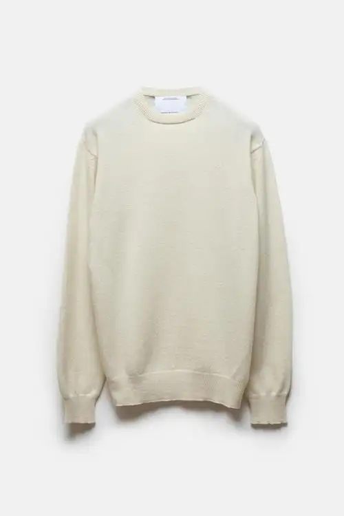 JERSEY BLANCO ROTO CASHMERE SIRIUS BLEND