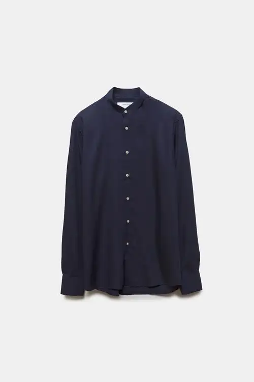 CAMISA TENCEL MAO AZUL MARINO