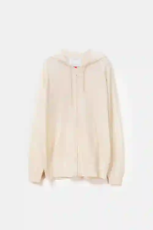 SUDADERA BLANCO ROTO DE PUNTO CASHMERE RIGEL