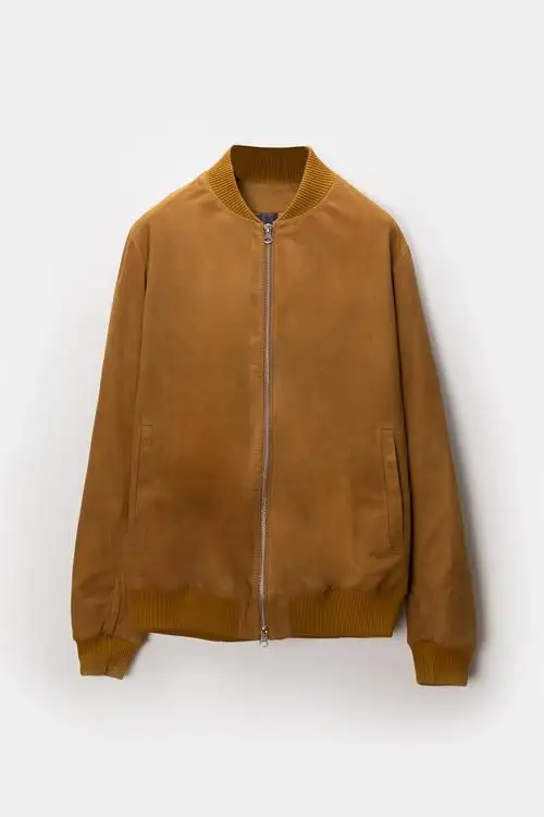 CHAQUETA BOMBER KEISUKE RIB CAMEL