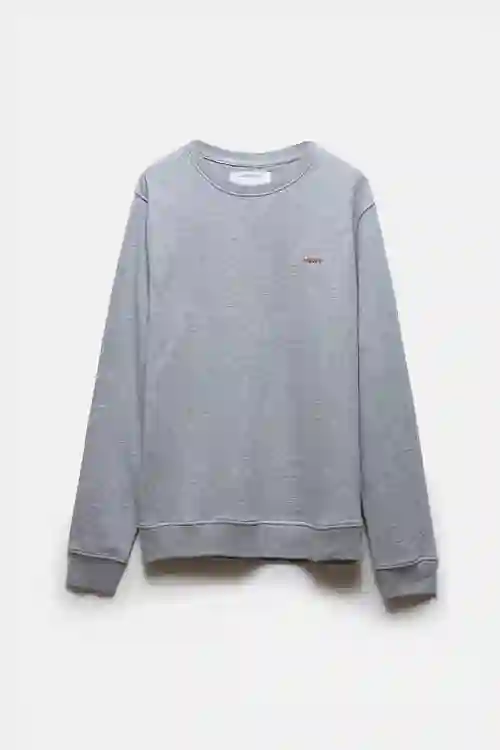 SUDADERA GRIS MEWS BORDADO