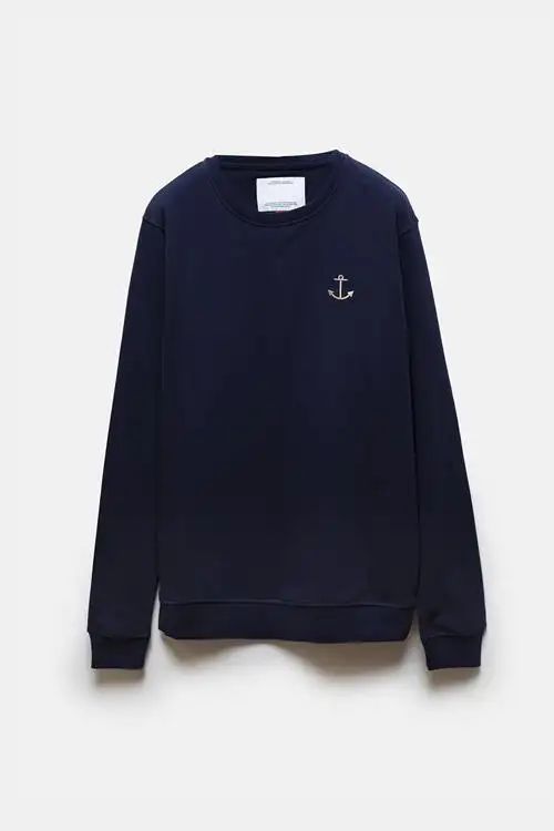 SUDADERA AZUL MARINO ANCLA