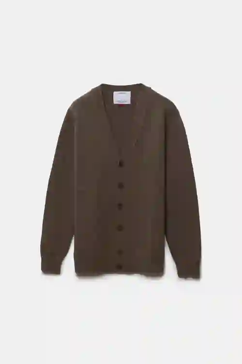 CÁRDIGAN DE LANA MERINO MUNICH MARRÓN
