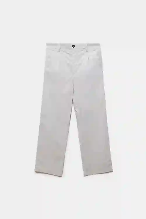 PANTALÓN DE POPELIN MILO GRIS