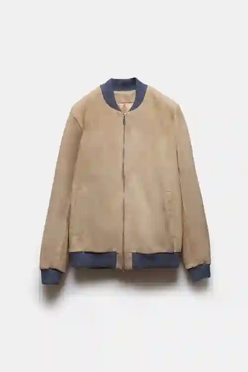 CHAQUETA BOMBER KEISUKE CREAMY STEEL