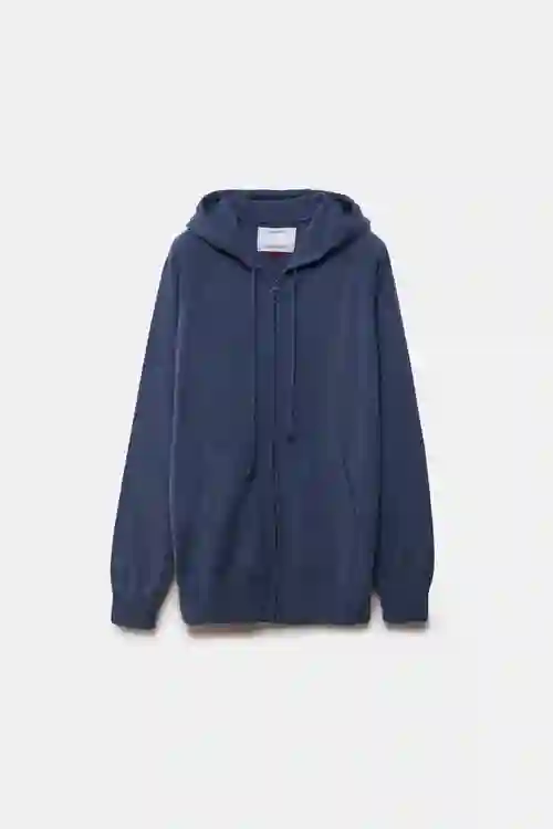 SUDADERA DE PUNTO CASHMERE RIGEL AZUL