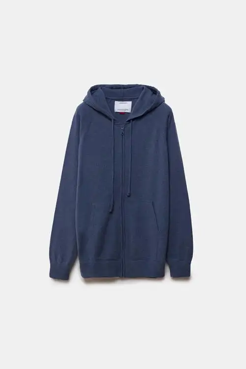SUDADERA DE PUNTO CASHMERE RIGEL AZUL
