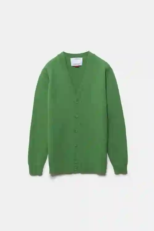 CÁRDIGAN DE LANA MERINO MUNICH VERDE