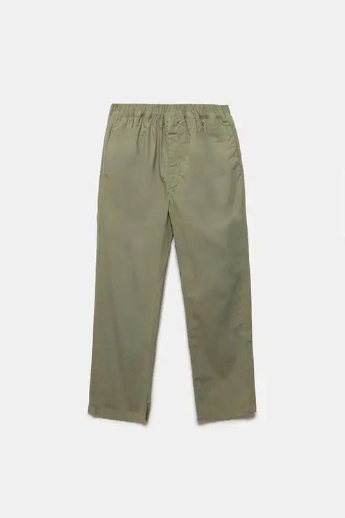 PANTALÓN DE POPELIN ELLIS VERDE