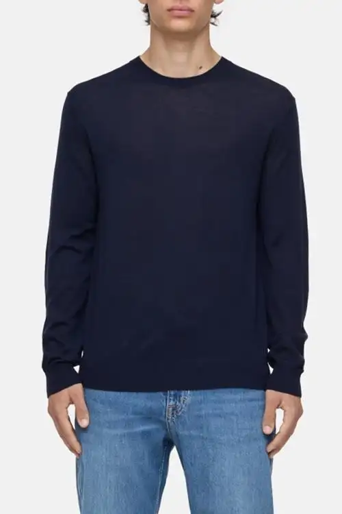 JERSEY DE LANA CREWNECK NAVY