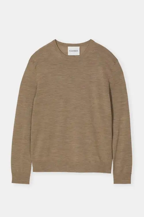 JERSEY DE LANA CREWNECK SOFT BROWN
