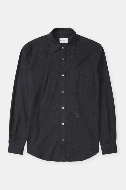 CAMISA DE FRANELA ANTRACITA