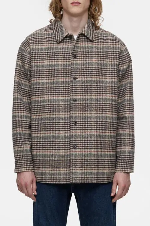 SOBRECAMISA DE CUADROS MARRÓN