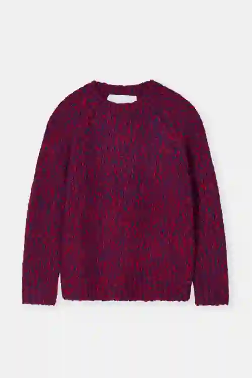 JERSEY CON LANA ROJO MELANGE