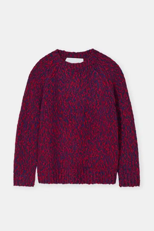 JERSEY CON LANA ROJO MELANGE