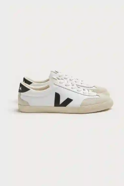 VOLLEY CANVAS WHITE BLACK MUJER