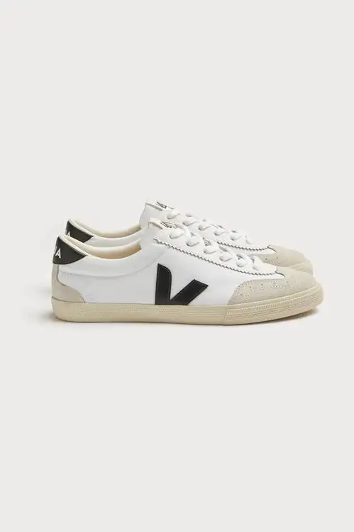 VOLLEY CANVAS WHITE BLACK MUJER
